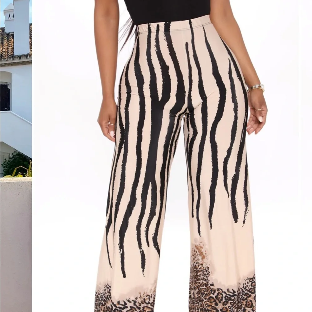 Pattern wide pant - Picture 6 of 6